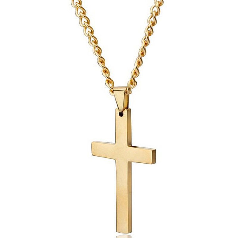 Classic Cross Necklace Men's Pendant Fashion Stainless Steel Jewelry - Image 10