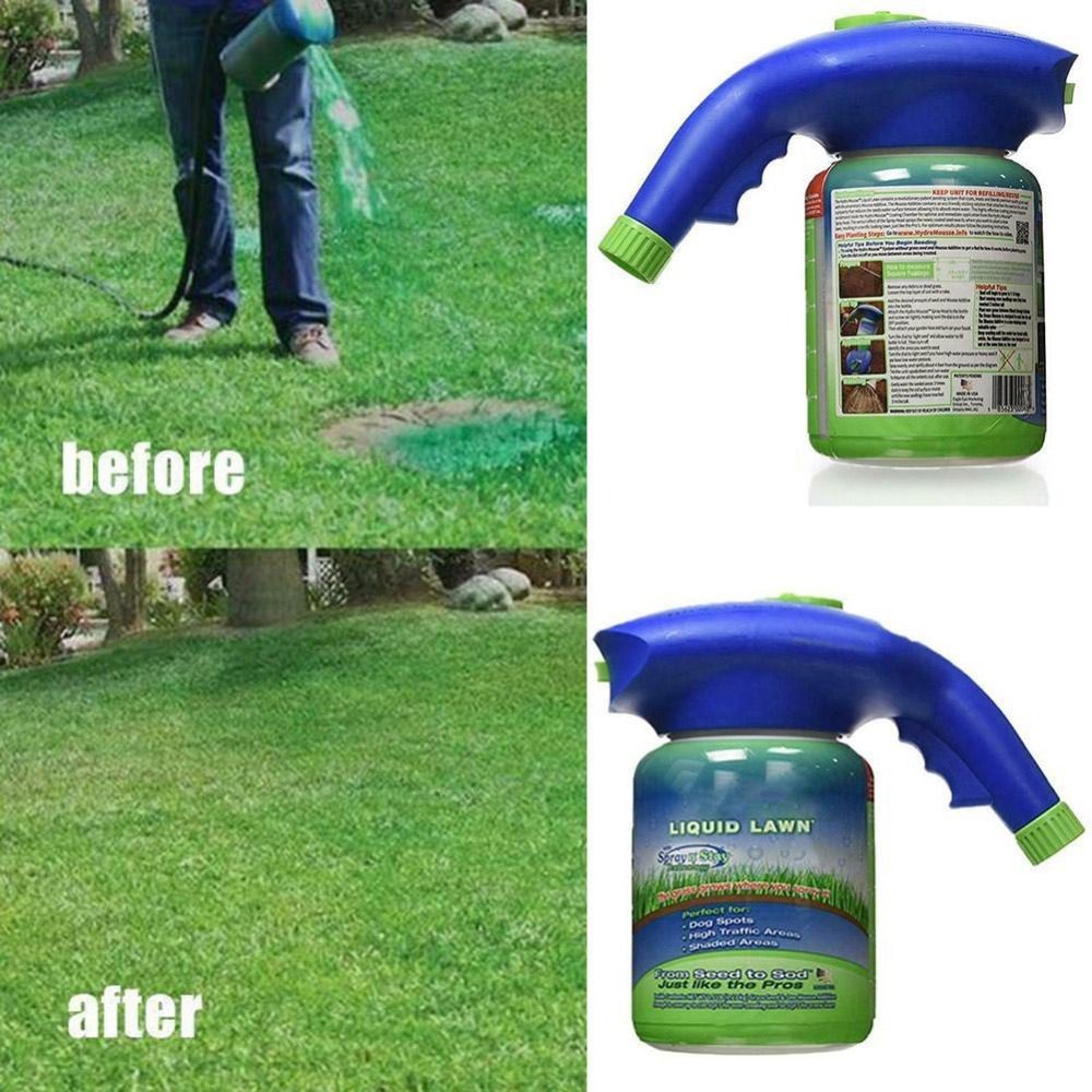 نظام العناية بالمسطحات الخضراء "Hydro Foam": جهاز احترافي منزلي للرش والبذر المائي (Hydro-seeding) - أداة للعناية بالبذور والحدائق المنزلية. - الصورة 2