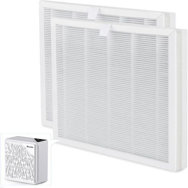 2 PCS VEWIOR H13 True HEPA Replacement Filter For ClearAir-A6 Air Purifier, Smoke, Pet Dander, Compatible With A6 Model Banned By Amazon