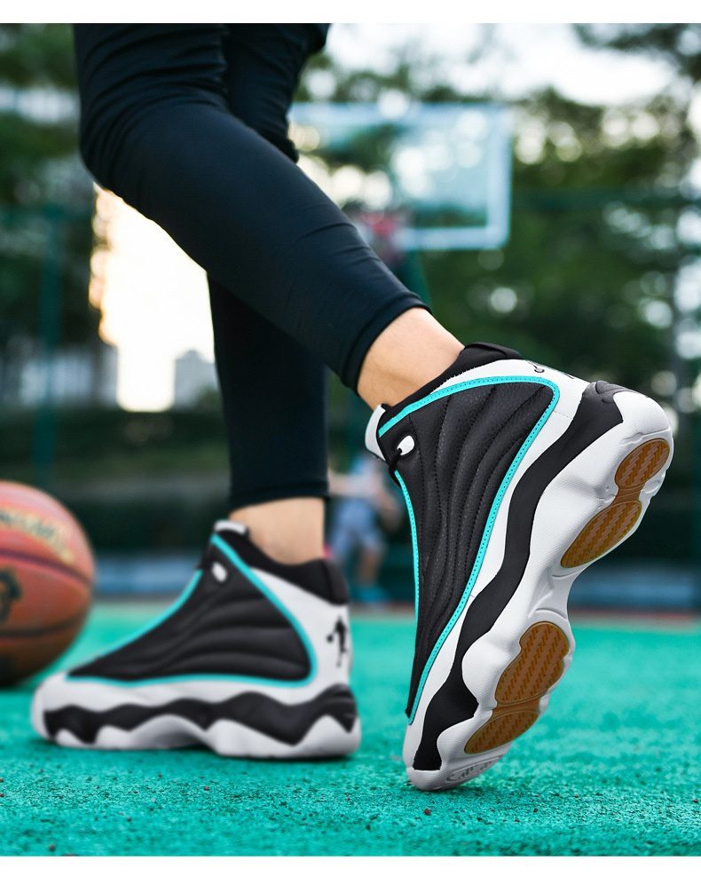 Fashion Thick Bottom Wear-resistant High-top Trendy Running Basketball Shoes - Image 10