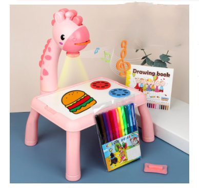 Children LED Projector Art Drawing Table Toys Painting Board Desk - Image 5
