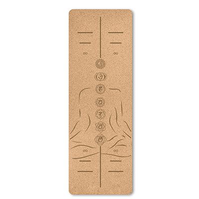 Portable Cork Yoga Non-Slip Exercise Mat Composite Environmentally Friendly TPE - Image 9