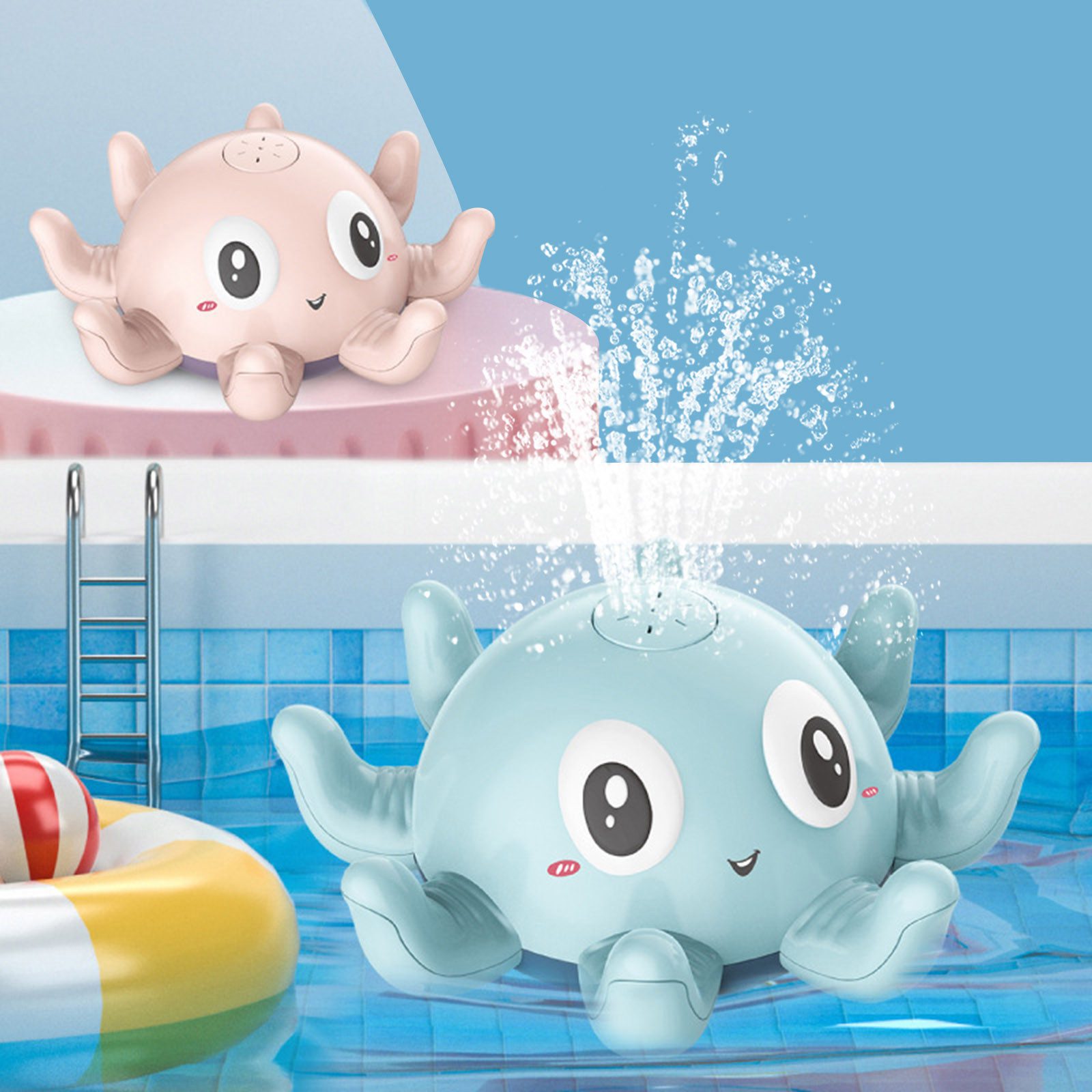 Children's Automatic Water Spray Bath Toys Bath Fun Toys With Flashing Water Spray Toy Baby Swimming Shower With Toys New - Image 3