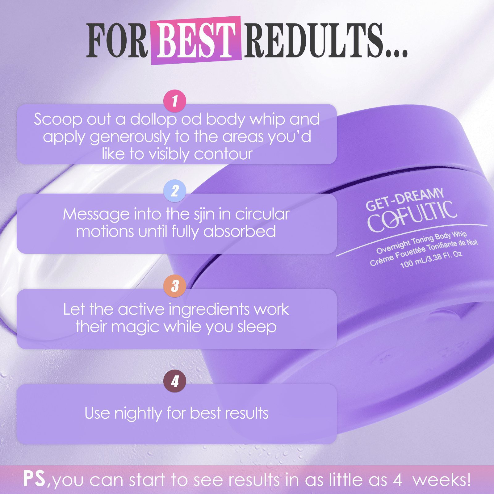 Cofultic Night Sleep Tightening Cream Flat Wrinkles - Image 4