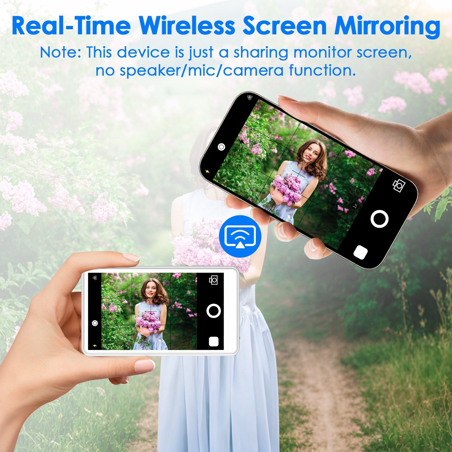 Vlog Selfie Monitor Screen Magnetic Rear Camera Phone Monitor Wireless Selfie Monitor Screen With 33FT Remote For Vlog Live Stream Compatible With IOS Android - Image 9