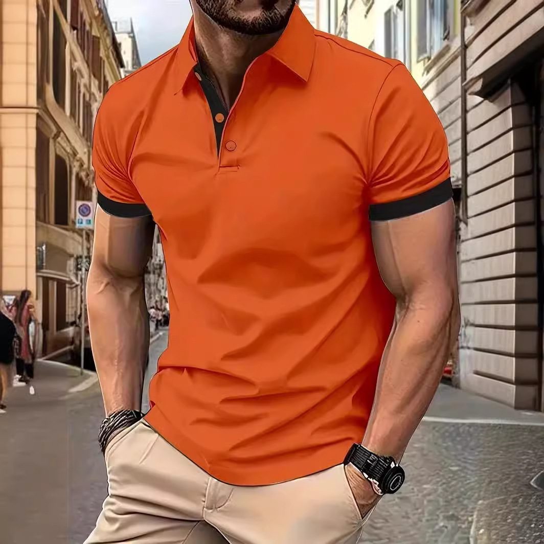 قميص بولو رجالي قصير الأكمام للأعمال صيفي كاجوال - الصورة 10