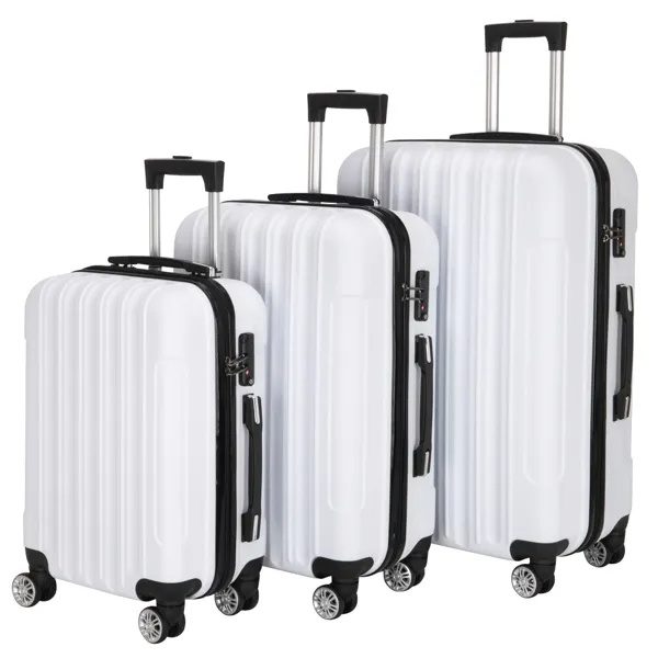 3-in-1 Multifunctional Large Capacity Traveling Storage Suitcase White - Image 6