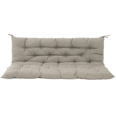 Outdoor Swing Cushions 70 Inch, Waterproof 4in Thick Porch Swing Cushion Replacement With Backrest And Ties, Comfortable 2-3 Seat Pation Swing Pad For Backyard, Garden, Lawn, Outdoor Furniture-khaki