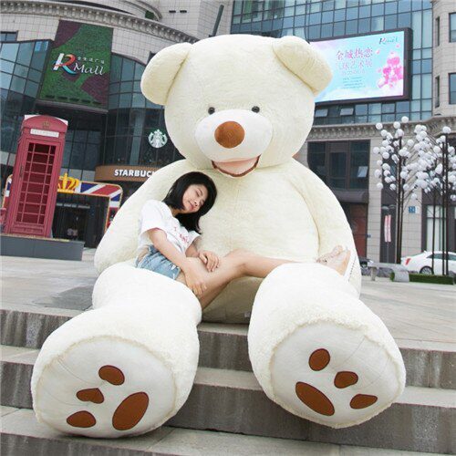 Giant Teddy Bear Plush Toy Huge Soft Toys Leather Shell - Image 4