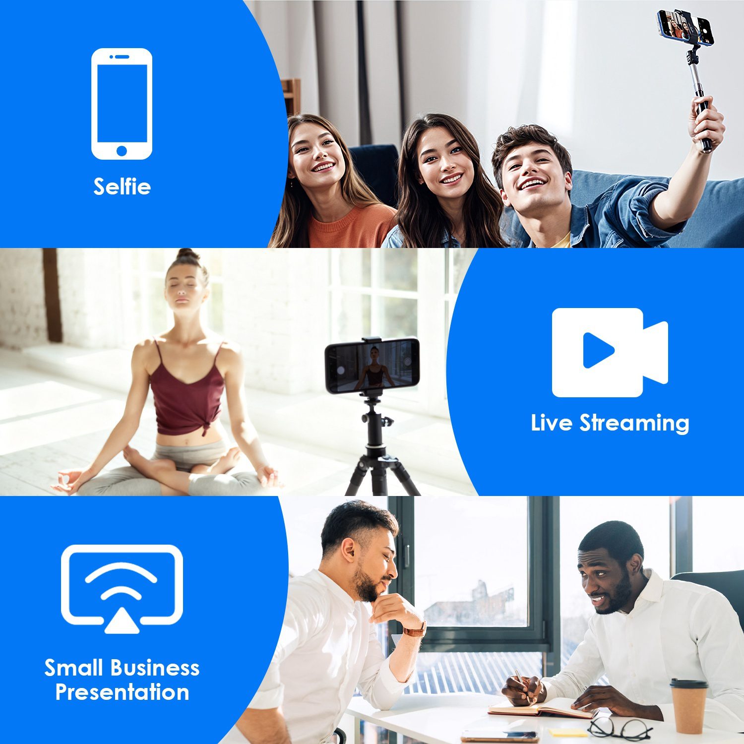 Vlog Selfie Monitor Screen Magnetic Rear Camera Phone Monitor Wireless Selfie Monitor Screen With 33FT Remote For Vlog Live Stream Compatible With IOS Android - Image 7