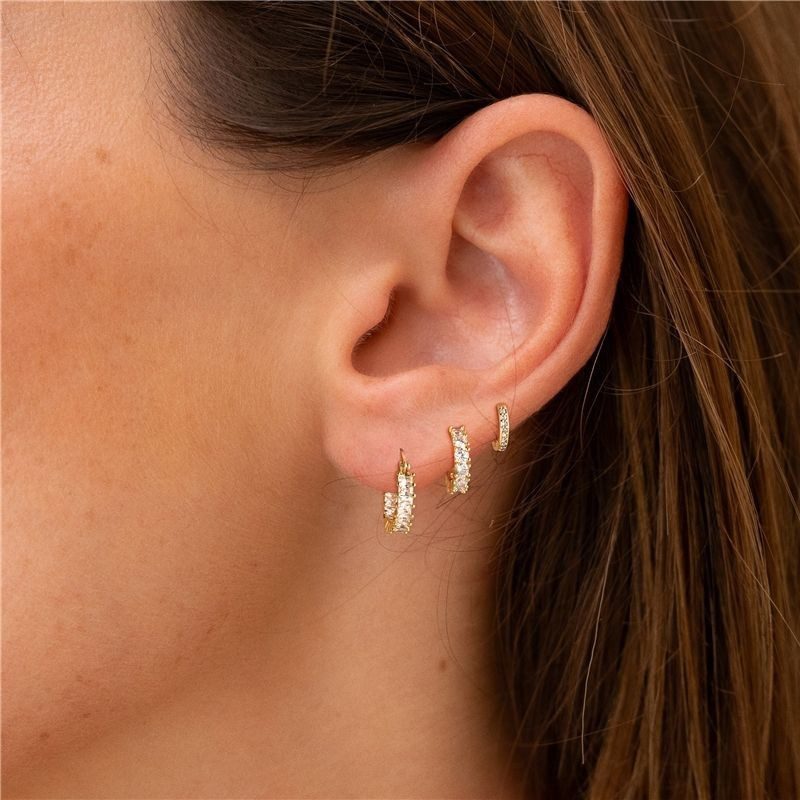 Cube Zircon Dome Set Thick Small Sharp Corner Dome Fashionable Daily Perforated Jewelry, Fashionable Daily Perforated Versatile Jewelry - Image 5