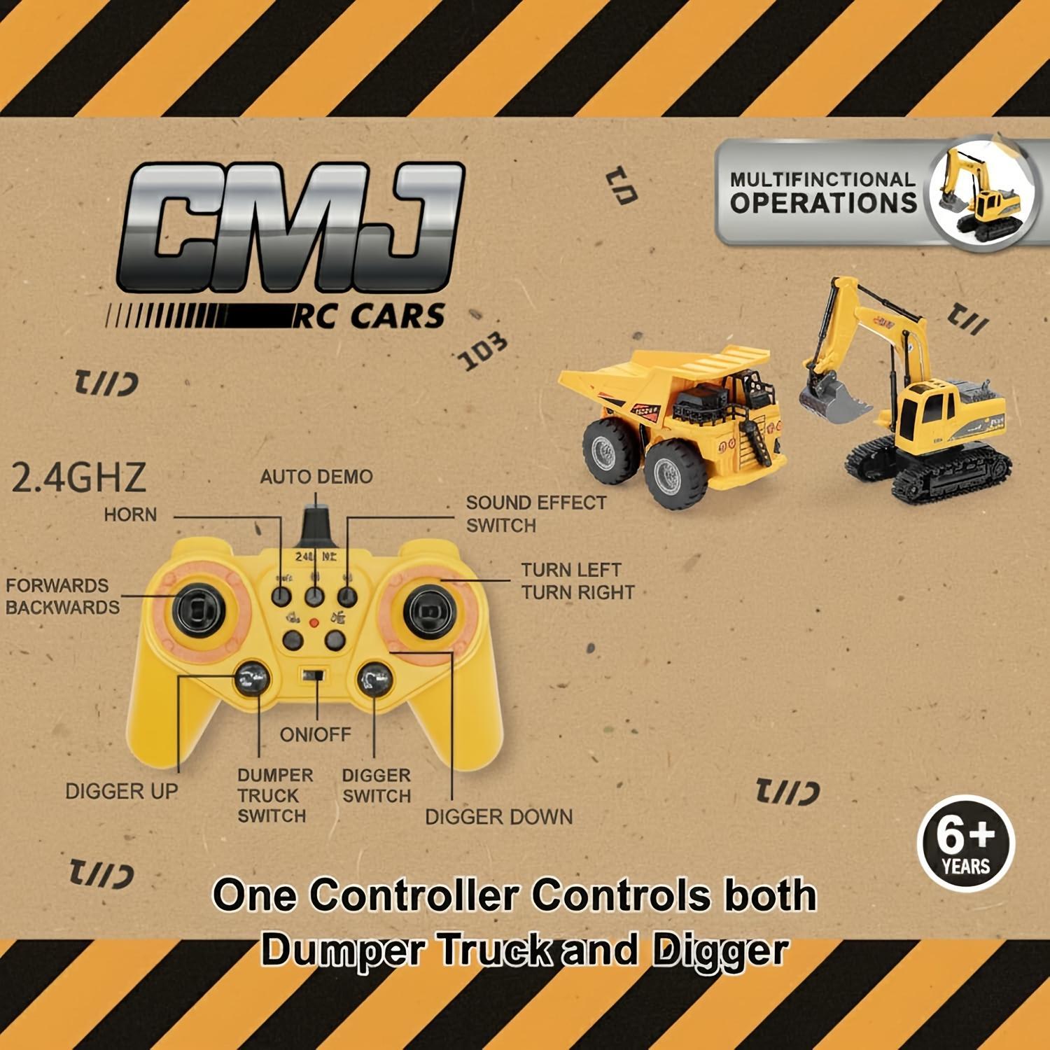Remote Control Excavator Construction Vehicle Set Educational Construction Toy For Children - Image 4