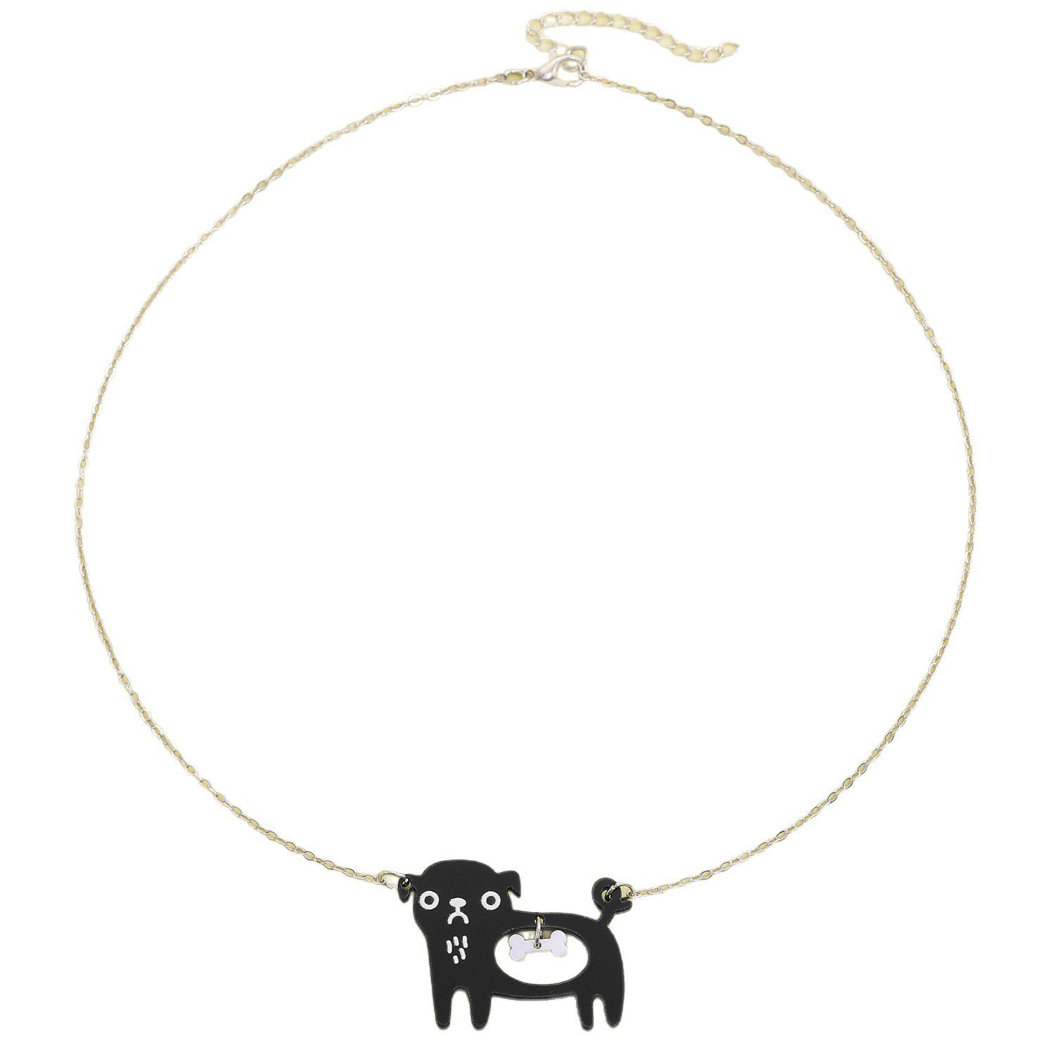 Cute Dog Cat Cartoon Necklace Ins Creative Collarbone Chain - Image 7