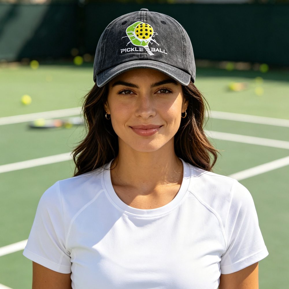 2pcs Pickleball Baseball Cap For Women Men, Embroidered Pickleball Paddle Hat, Vintage Cotton Hat For Outdoor Sports - Image 8