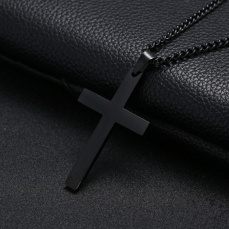 Classic Cross Necklace Men's Pendant Fashion Stainless Steel Jewelry - Image 6