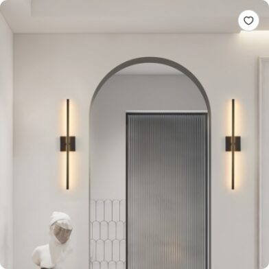 28 2-Pack Modern LED Wall Sconce, Minimalist Indoor Wall Light Fixtures, Black Matte Finish For Living Room, Bedroom, Hallway, Hotel, And Home Decor