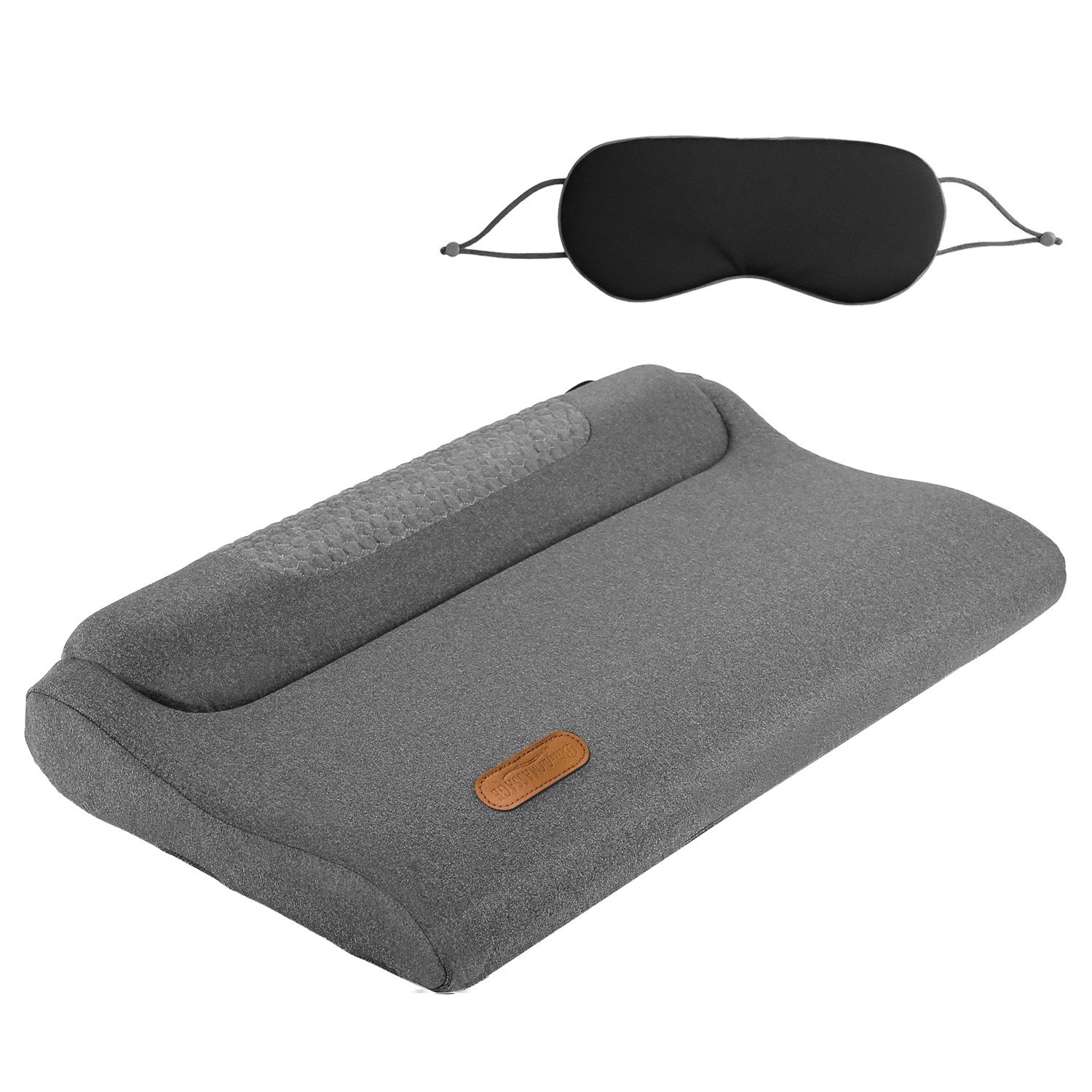 Neck Massager Pillow Ergonomic Massager Memory Foam Pillow With 3-Level Heating 3-Intensity Vibration 30Min Timer For Neck Back Shoulder Pain Relief - Image 2