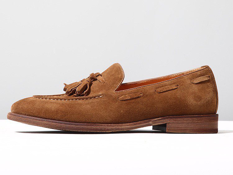British-style Suede Tassel Suede Loafer Shoes - Image 7
