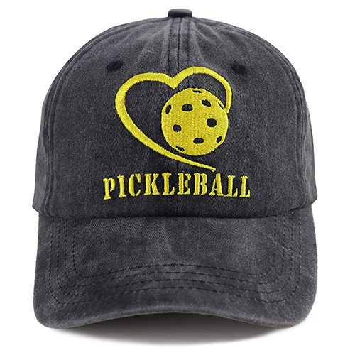 2 قطع قبعة بيسبول Pickleball، قبعة مطرزة بقلب I Love Pickleball للنساء والرجال، قبعة رياضية خفيفة الوزن قابلة للتعديل - الصورة 2