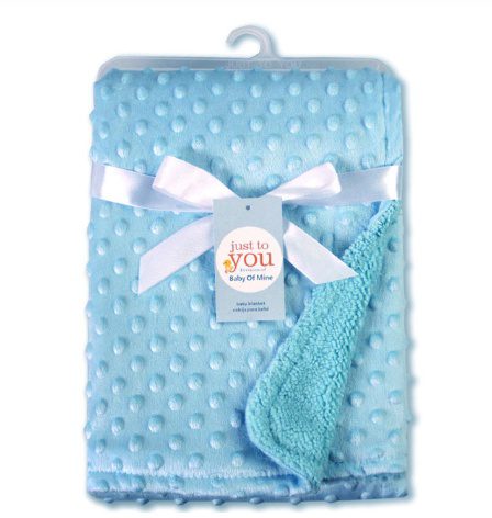 بطانية أطفال حديثي الولادة بنقشة نقاط (Polar Dot Baby Blanket) – لفّة قماط للرضع، غطاء نوم ومهد للأطفال حديثي الولادة - الصورة 8