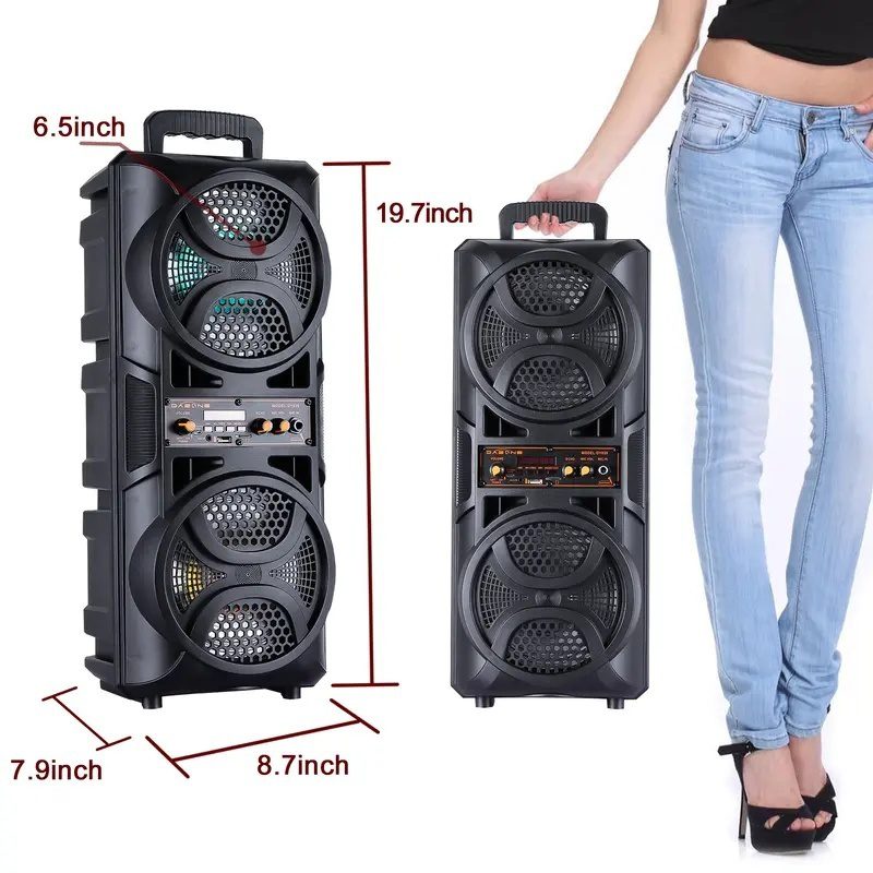 Portable Bluetooth Party Speaker Wireless Karaoke System Lights TWS - Image 3