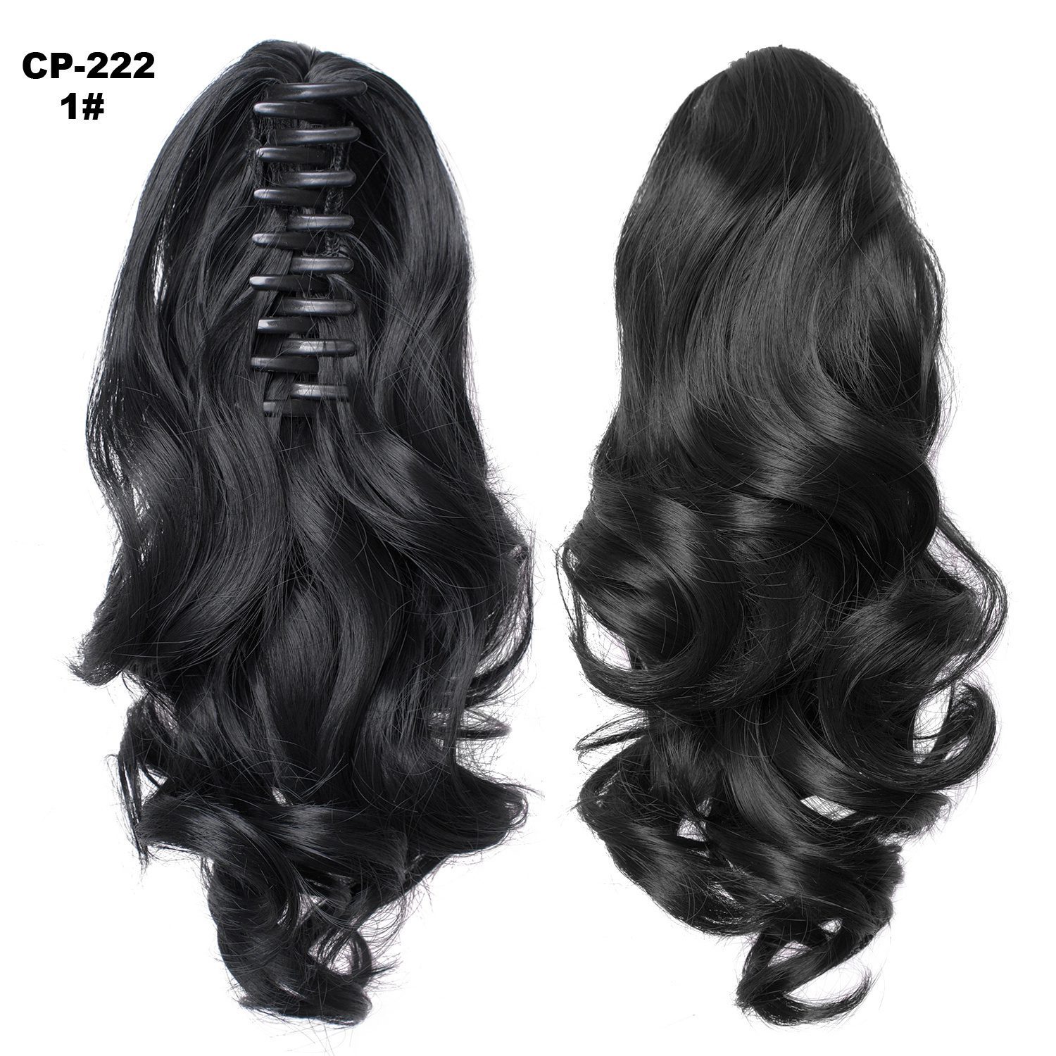 Long Wave Ponytail Wrap Around Ponytail Clip In Hair Headwear Gray Hairpiece Natural Extensions - Image 5