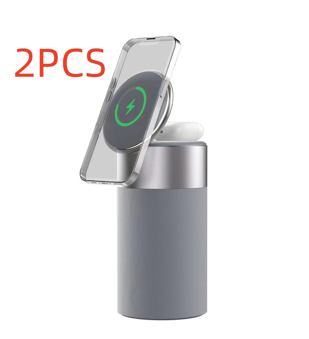 3 In 1 Multi-Function IPhone And AirPods Wireless Charger Portable Bluetooth Speaker With Touch Lamp For Home And Office - Image 10