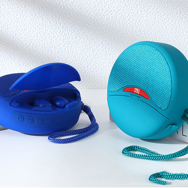 Outdoor Portable Headset Bluetooth Speaker Integrated Wireless 3D Stereo Subwoofer Music Speaker Support TF Card FM Radio - Image 2