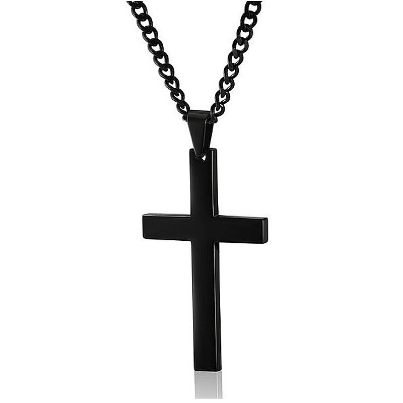 Classic Cross Necklace Men's Pendant Fashion Stainless Steel Jewelry - Image 9