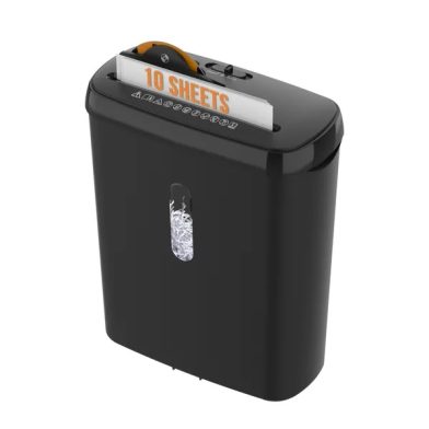 10-Sheet Strip Cut Paper Shredder, P-2 Security Level With 3.17-Gallon Basket, CD & Credit Card Shredder - Durable & Fast - Jam Proof System -ETL Certified Home Office Shredders - FBAShipping