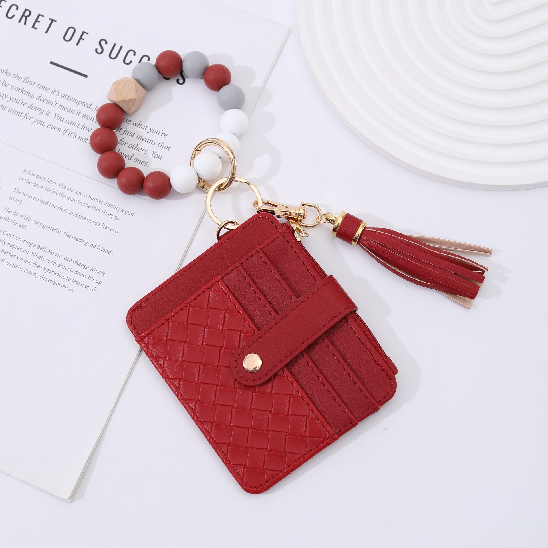 Cardholder Beaded Silicone Bead Bracelet - Image 8
