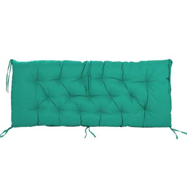 Outdoor Swing Cushions 60 Inch,Waterproof 4in Thick Porch Swing Cushion Replacement With Backrest And Ties,Comfortable 2-3 Seat Pation Swing Pad For Backyard,Garden,Lawn,Outdoor Furniture Blue - Image 2