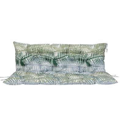 Outdoor Swing Cushions 70 Inch,Waterproof 4in Thick Porch Swing Cushion Replacement With Backrest And Ties,Comfortable 2-3 Seat Pation Swing Pad For Backyard,Garden,Lawn,Outdoor Furniture Bamboo Leaf