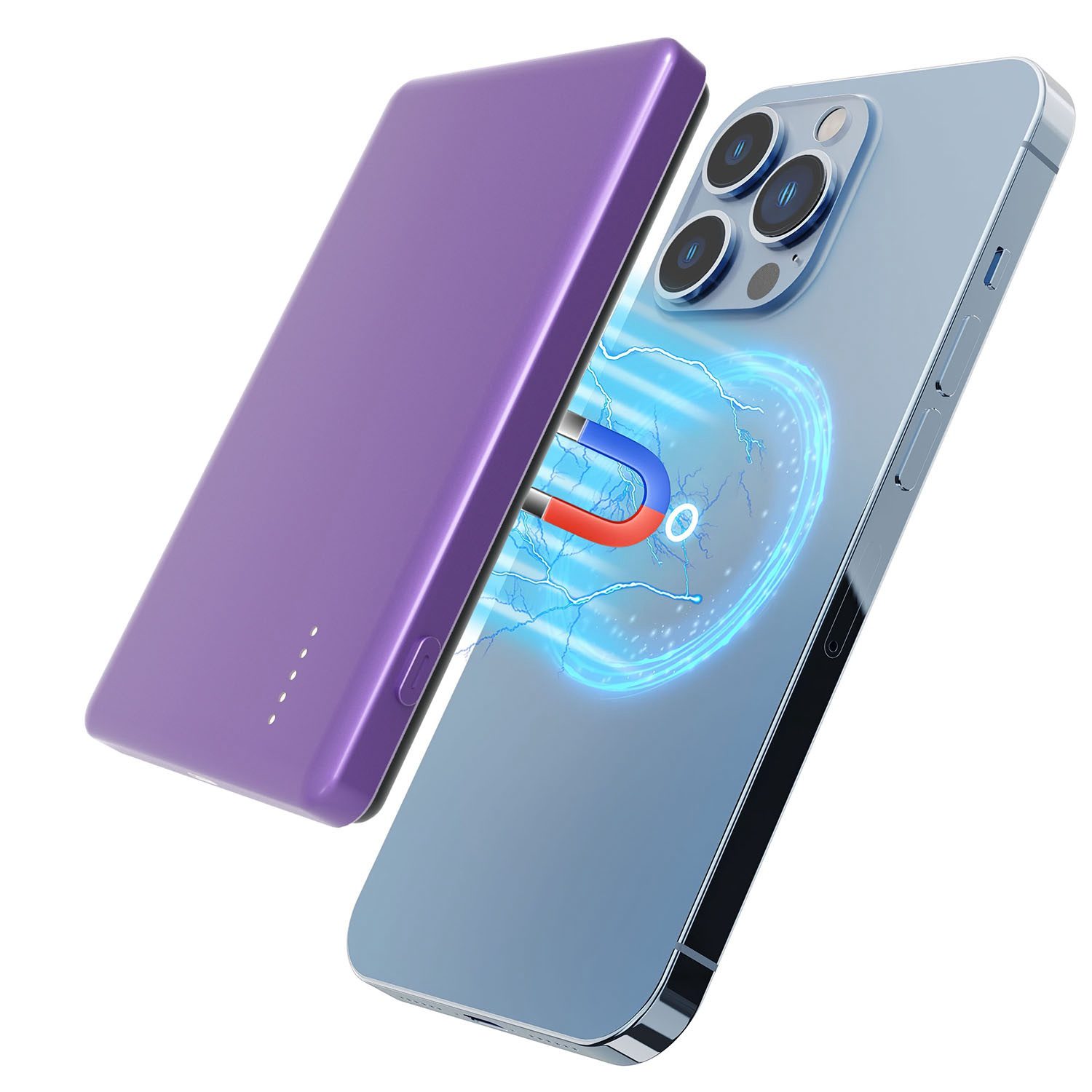 2 In 1 5000mAh 8MM Slim MagSafe Wireless Power Bank PD20W Magnetic Fast Charger Portable Phone Charger Fit For IOS Phone 15 14 13 12 Series And More - Image 10