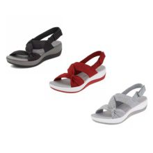 Women's Simple Fish Mouth Sponge Cake Sole Amazon Roman Sandals - Image 8