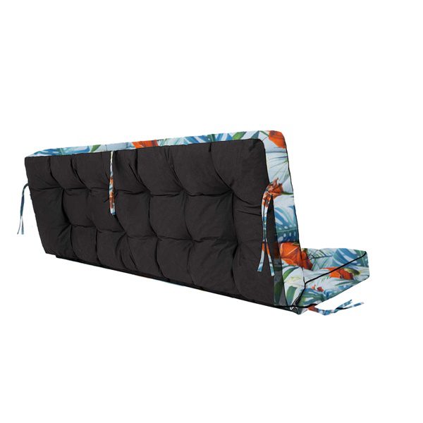Outdoor Swing Cushions 55Inch,Waterproof 4in Thick Porch Swing Cushion Replacement With Backrest And Ties,Comfortable2-3Seat Pation Swing Pad For Backyard,Garden,Lawn,Outdoor Furniture Qingxin Summer - Image 7