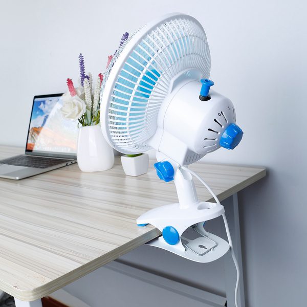 3-in-1 Clip On Fan, Quiet Small Desk Fan With 2 Speeds & Auto Oscillation, Clamp Fan For Office Bedroom Stroller, Safe For Baby - Image 2