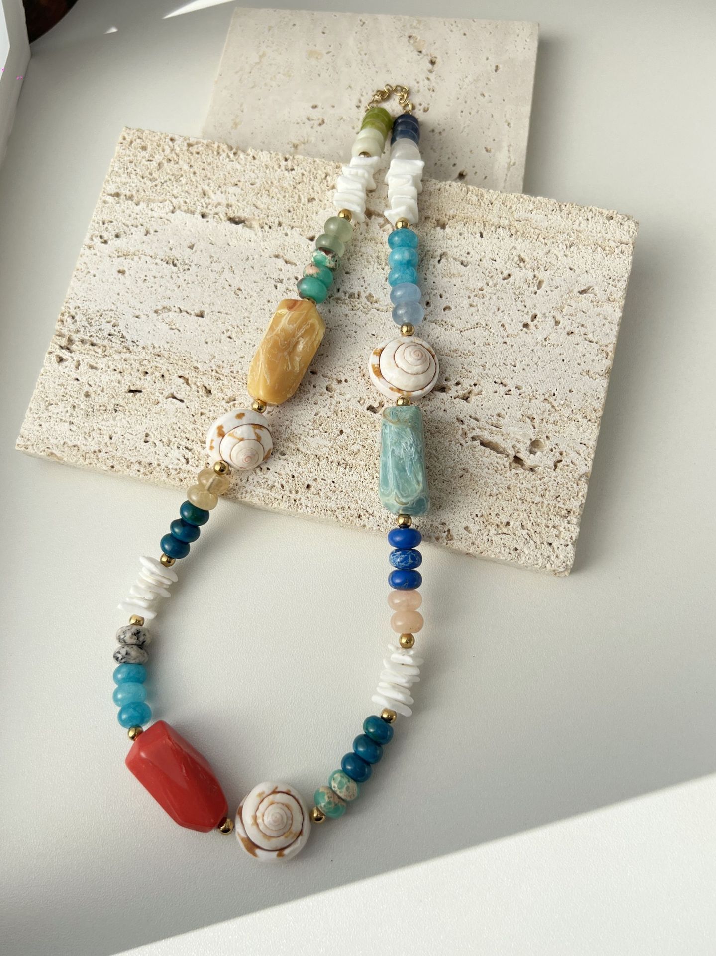 Handmade Beaded Stainless Steel Versatile Womens Necklace - Image 6