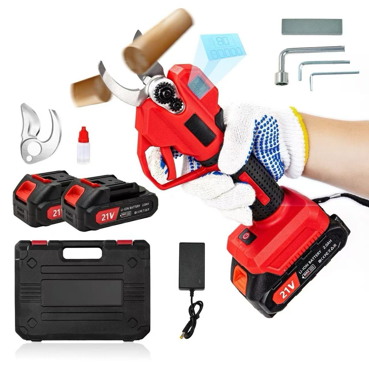 Upgraded Electric Pruning Shears 1.2 Inch Cutting Diameter Cordless Power Pruner With LCD Display - Image 9