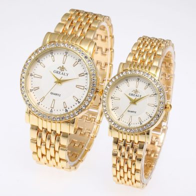 Mens And Womens Quartz Dress Couple Watches Business Gift