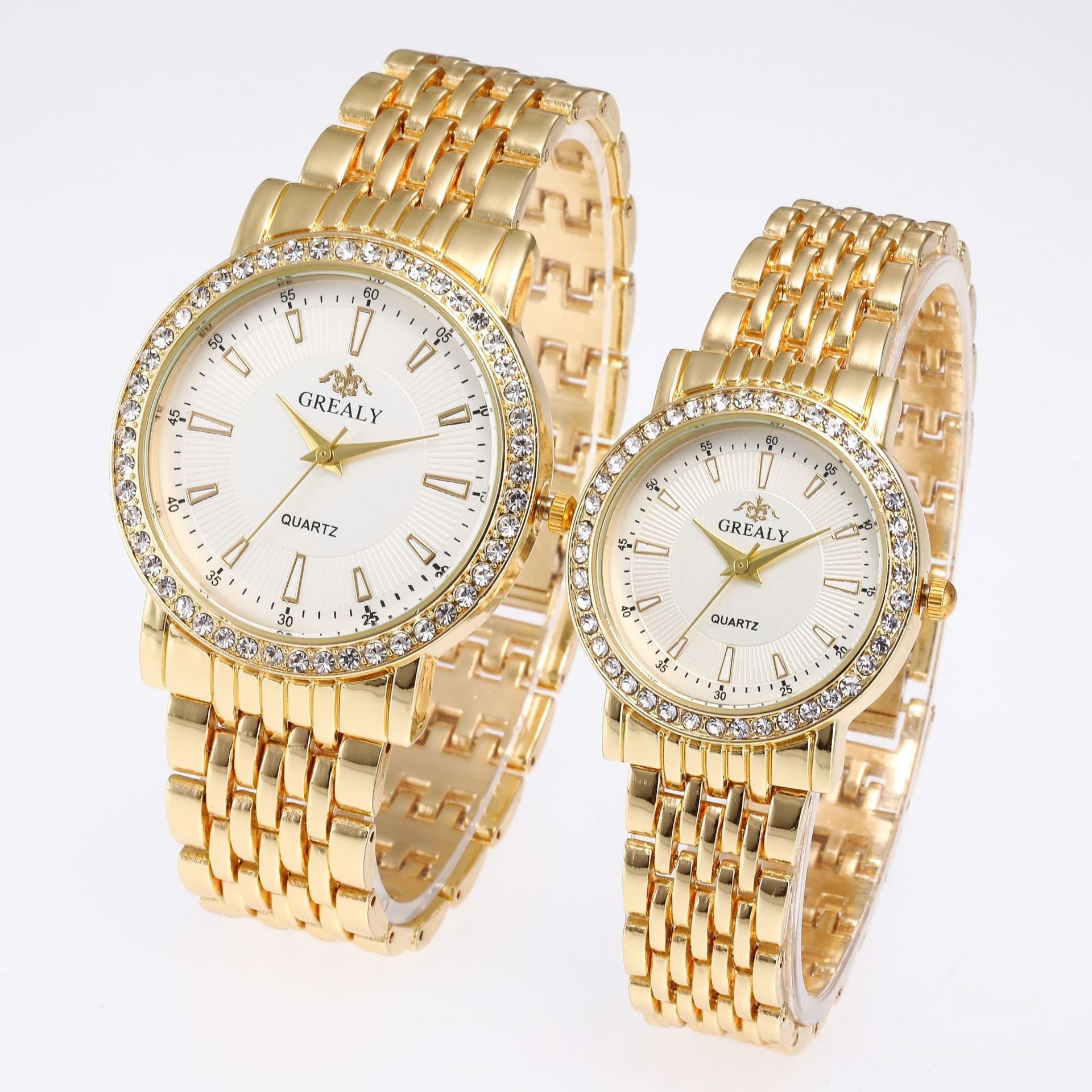 Mens And Womens Quartz Dress Couple Watches Business Gift