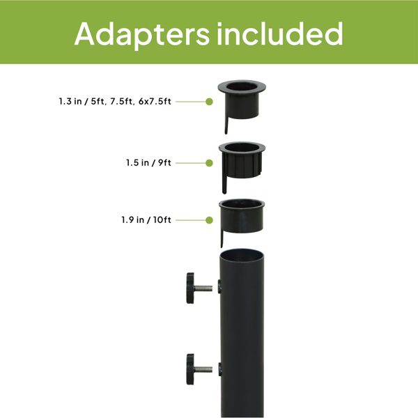 Outdoor 26lb Steel Round Umbrella Base, Black Finish Shipment From Walmart - Image 3