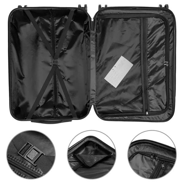 3-in-1 Multifunctional Large Capacity Traveling Storage Suitcase Luggage Set Navy Blue - Image 8