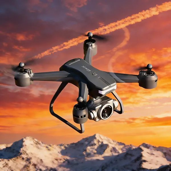 2026 طائرة بدون طيار احترافية بكاميرا مزدوجة HD بدقة 6K، طائرة رباعية RC محمولة بتقنية WiFi FPV، بطاريتان، طائرات بدون طيار مناسبة للبالغين والمبتدئين. يتم إرسال شركة الشحن عشوائيًا عبر UPS&UNI&USPS&GOFO