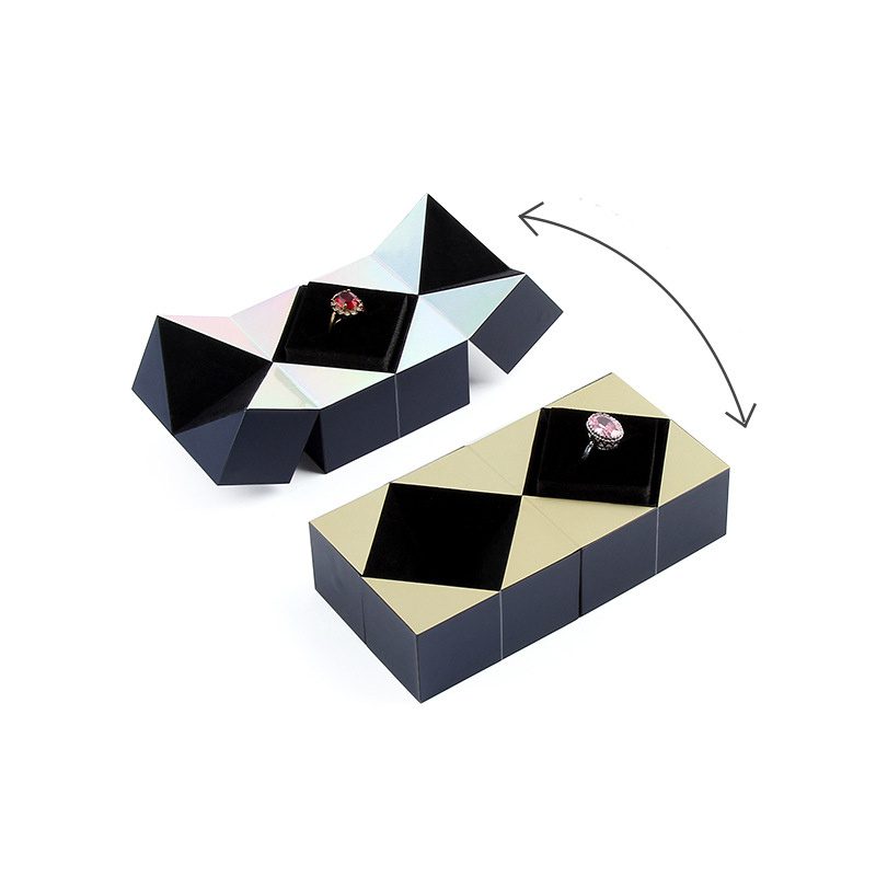 Valentine's Day Magic Cube Jewelry Packaging Box Personalisation Propose Marriage Ring Box - Image 2