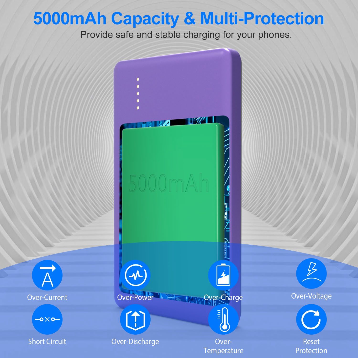 2 In 1 5000mAh 8MM Slim MagSafe Wireless Power Bank PD20W Magnetic Fast Charger Portable Phone Charger Fit For IOS Phone 15 14 13 12 Series And More - Image 7