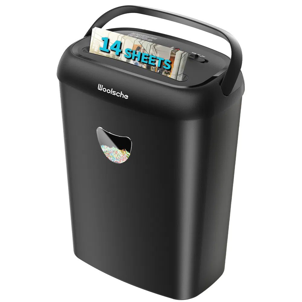 Paper Shredder, 14 Sheet Cross Cut, 6.6 Gallon Basket, P-4 Security Level, 3 Mode Design - Jam Proof Heavy Duty Shredder For Home And Office - Image 6