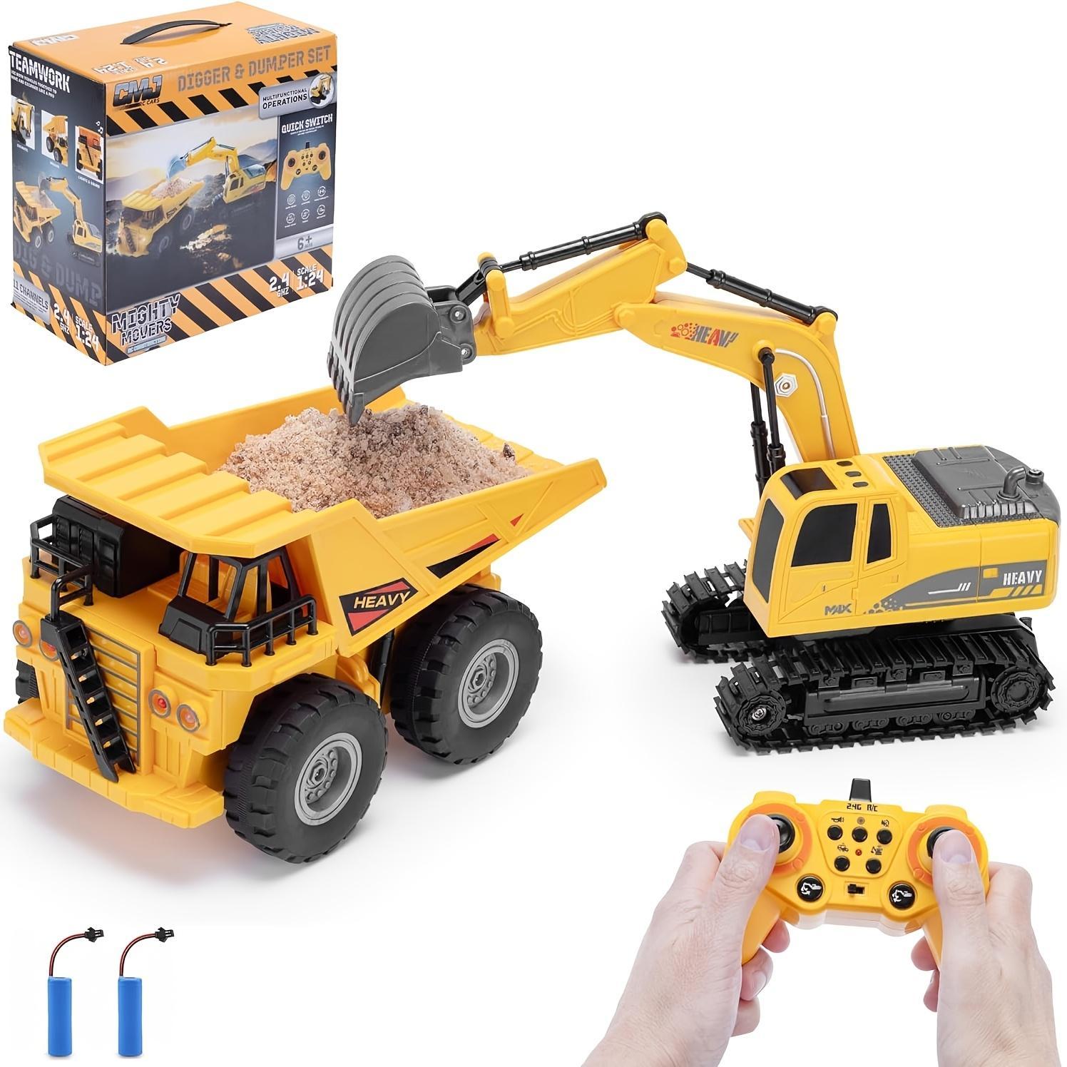 Remote Control Excavator Construction Vehicle Set Educational Construction Toy For Children - Image 6