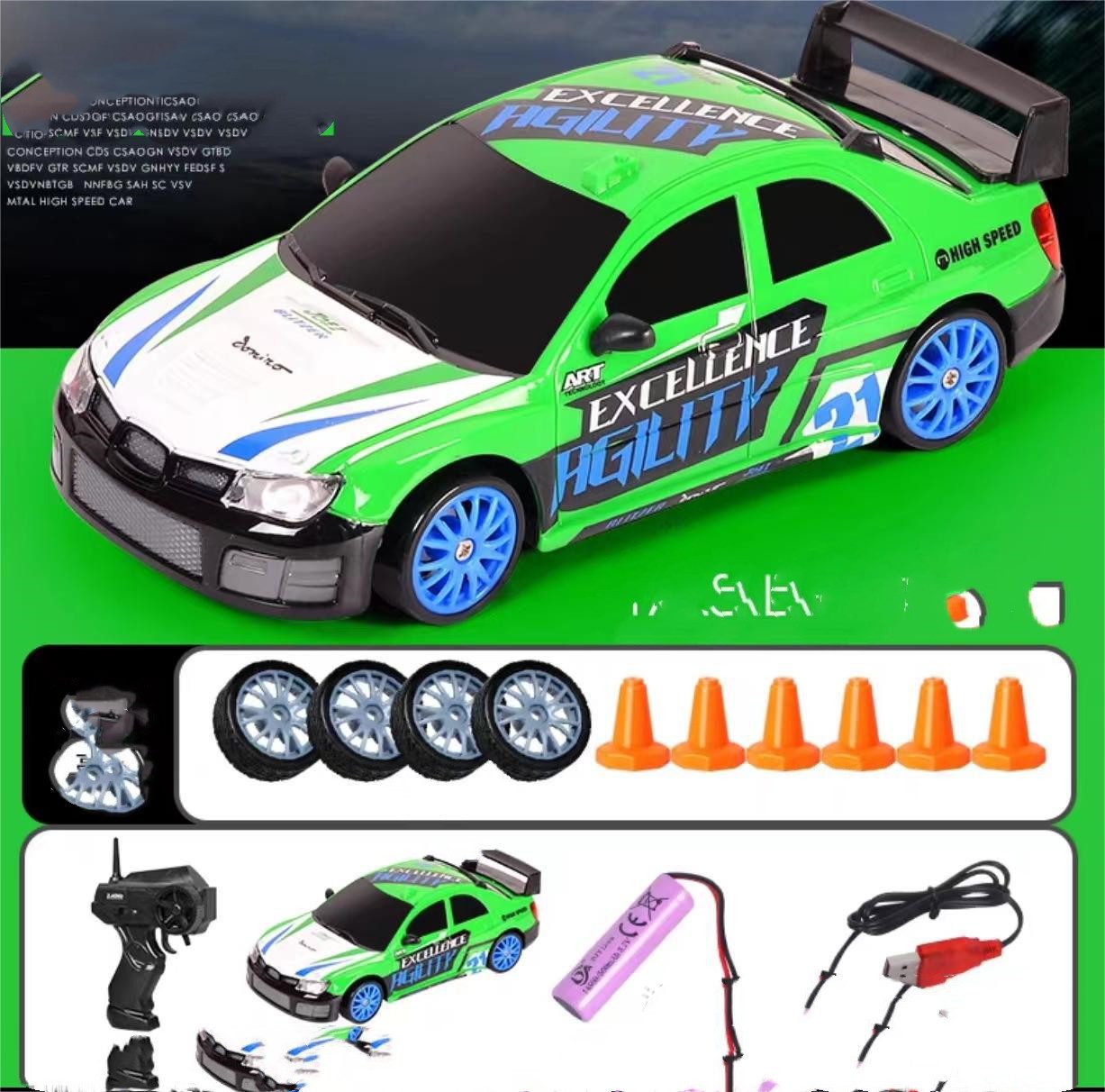 2.4G Drift Rc Car 4WD RC Drift Car Toy Remote Control GTR Model AE86 Vehicle Car RC Racing Car Toy For Children Christmas Gifts - Image 5