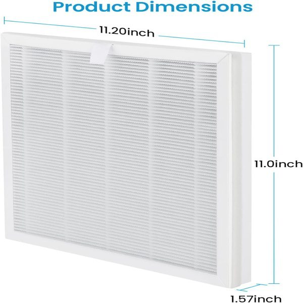 2 PCS VEWIOR H13 True HEPA Replacement Filter For ClearAir-A6 Air Purifier, Smoke, Pet Dander, Compatible With A6 Model Banned By Amazon - Image 2